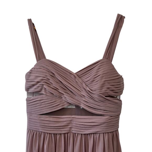 Birdy Grey Elyse Mesh Bridesmaid Dress Women's Large Mauve NWT - Picture 4 of 11